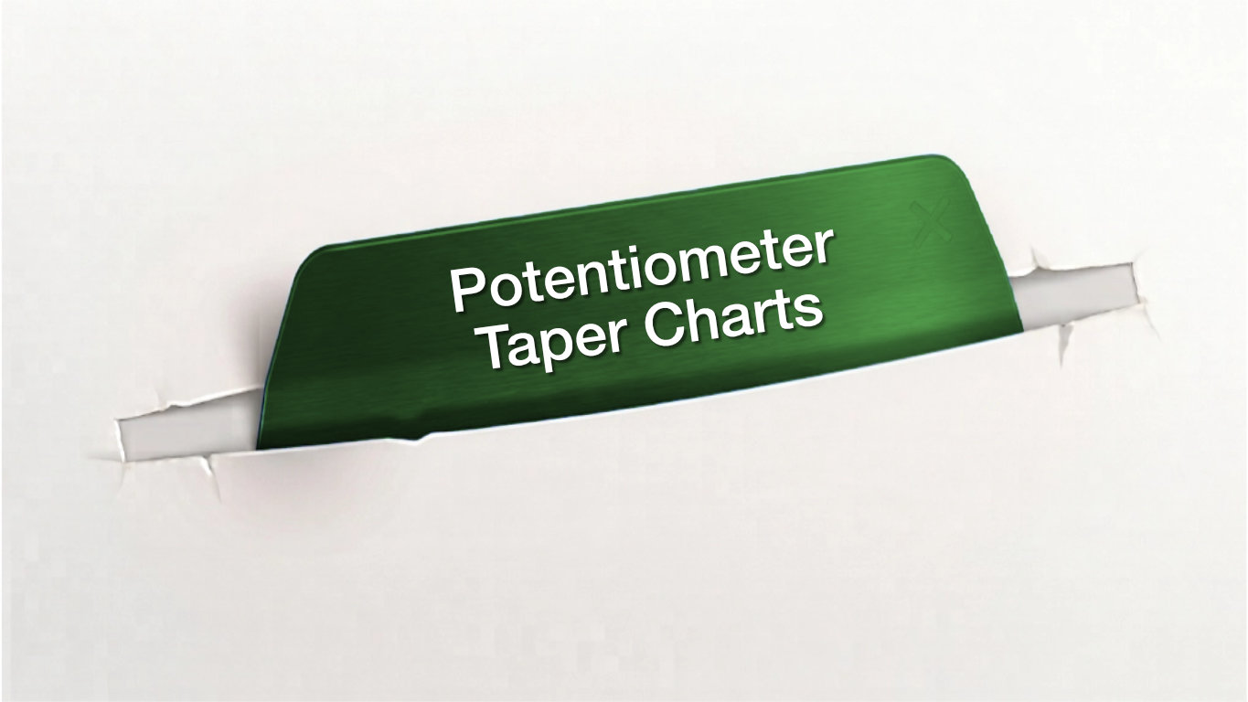 Potentiometer taper charts